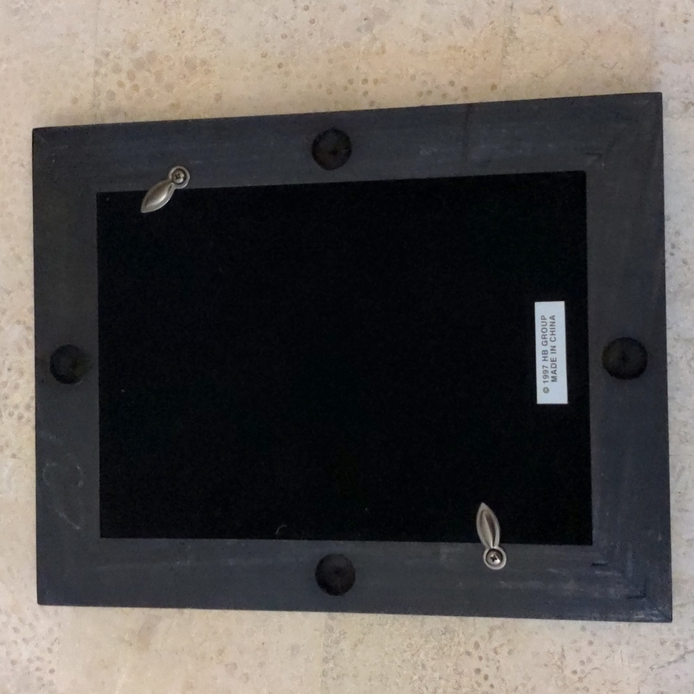 NWT! NIB! Carr Frames 5"x7" Connections Picture Frame Black Wood Gold Star - Picture 10 of 10